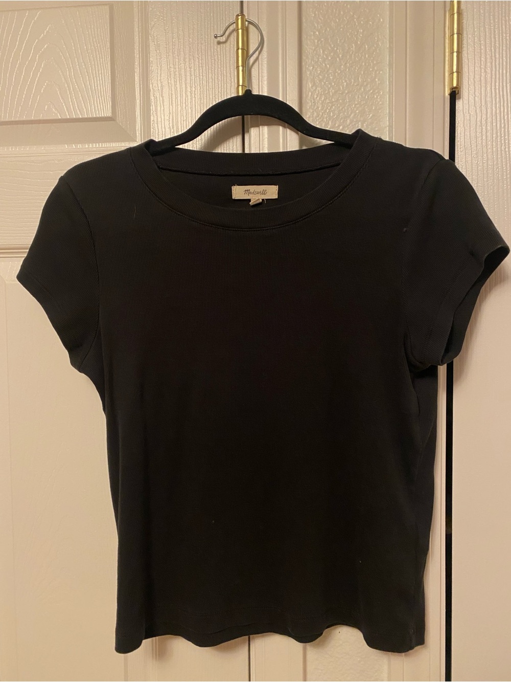 Madewell Black Short Sleeve Crewneck Tee